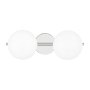 Visual Comfort Lune 2 Light 18" Wide Bathroom Vanity Light Chrome
