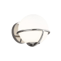 Visual Comfort Apollo Single Light 7" Tall Bathroom Sconce with Frosted Glass Shade Polished Nickel
