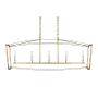 Visual Comfort Thayer 5 Light 49" Wide Taper Candle Style Chandelier Antique Gild