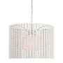 Visual Comfort Catania 40" Wide Pendant Polished Nickel / White Glass