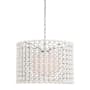 Visual Comfort Catania 30" Wide Pendant Polished Nickel / White Glass