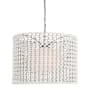 Visual Comfort Catania 40" Wide Pendant Bronze / White Glass Shade
