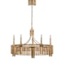 Visual Comfort Sutton 5 Light 35" Wide Taper Candle Style Chandelier Antique-Burnished Brass