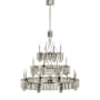 Visual Comfort Sutton 16 Light 51" Wide Taper Candle Style Chandelier Polished Nickel