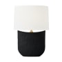 Visual Comfort Cenotes 28" Tall LED Vase Table Lamp Rough Black Ceramic