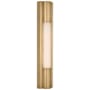 Visual Comfort Ellington 3" Wide LED Vanity Light Hand-Rubbed Antique Brass / White Glass