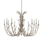 Visual Comfort Silva 12 Light 48" Wide Candle Style Chandelier Burnished Silver Leaf
