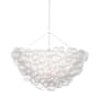 Visual Comfort Talia 16 Light 57" Wide Chandelier Plaster White / Clear Swirled Glass