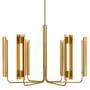 Visual Comfort Carson 36" Wide LED Chandelier Burnished Brass