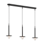 Visual Comfort Nodes 3 Light 49" Wide Linear Pendant Midnight Black