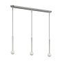 Visual Comfort Nodes 3 Light 49" Wide Linear Pendant Polished Nickel
