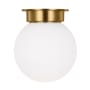 Visual Comfort Nodes 24" Wide Flush Mount Globe Ceiling Fixture Burnished Brass