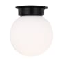 Visual Comfort Nodes 24" Wide Flush Mount Globe Ceiling Fixture Midnight Black