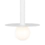 Visual Comfort Nodes 8" Wide Mini Pendant with Milk Glass Shade Matte White