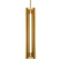 Visual Comfort Carson 5" Wide LED Mini Pendant Burnished Brass