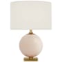 Visual Comfort Elsie 13" Tall LED Vase Table Lamp Blush / Linen