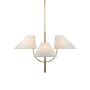 Visual Comfort Kinsley 4 Light 34" Wide Chandelier Soft Brass