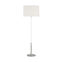 Visual Comfort Monroe 62" Tall LED Torchiere Floor Lamp Polished Nickel / Gloss White