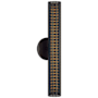 Visual Comfort Precision 18" Tall LED Wall Sconce Bronze / White Glass
