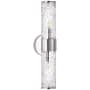 Visual Comfort Liaison 21" Medium Sconce with Crackle Glass by Kelly Wearstler Polished Nickel