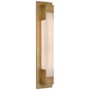 Visual Comfort Covet 5" Wide LED Vanity Light Antique Burnished Brass / Alabaster