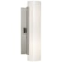 Visual Comfort Precision 14" High Wall Sconce with White Glass Shade - ADA Compliant Polished Nickel