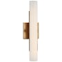 Visual Comfort Precision 4" Wide LED Bath Bar Antique-Burnished Brass