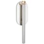 Visual Comfort Rousseau 16" Tall LED Wall Sconce Polished Nickel / Clear Glass