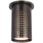 Visual Comfort Precision 4" Wide Semi-Flush Ceiling Fixture Bronze