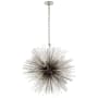 Visual Comfort Strada 28" Sputnik Style Chandelier by Kelly Wearstler Burnished Silver Leaf