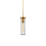 Visual Comfort Liaison 4" Wide Mini Pendant Antique-Burnished Brass