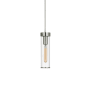 Visual Comfort Liaison 4" Wide Mini Pendant Polished Nickel