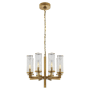 Visual Comfort Liaison 20" Chandelier with Crackle Glass by Kelly Wearstler Antique Burnished Brass