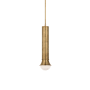 Visual Comfort Precision 5" Wide LED Mini Pendant Antique-Burnished Brass