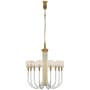 Visual Comfort Reverie 29" Medium Chandelier with Clear Ribbed Glass by Kelly Wearstler Clear Ribbed Glass / Brass