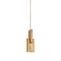 Visual Comfort Lotura 8" Wide LED Mini Pendant Museum Gild