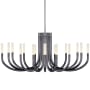 Visual Comfort Rousseau 50" Wide LED Crystal Chandelier Bronze