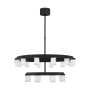 Visual Comfort Esfera 32" Wide LED Ring Chandelier Nightshade Black