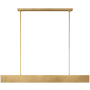 Visual Comfort Pench 54" Wide LED Linear Chandelier Natural Brass