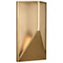 Visual Comfort Punto 16" Tall LED Outdoor Wall Sconce Hand Rubbed Antique Brass