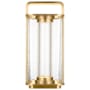 Visual Comfort Flacara 15" Tall LED Accent Table Lamp Hand Rubbed Antique Brass