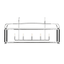 Visual Comfort Hadley 5 Light 49" Wide Linear Chandelier Polished Nickel