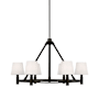 Visual Comfort Grayson 6 Light 32" Wide Chandelier Aged Iron