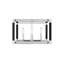 Visual Comfort Hadley 4 Light 15" Wide Flush Mount Ceiling Fixture Polished Nickel