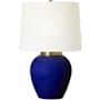 Visual Comfort Lilian 27" Tall Vase Table Lamp Crystal Cobalt