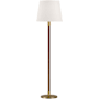 Visual Comfort Grayson 27" Tall Buffet Floor Lamp Time Worn Brass