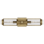 Visual Comfort Flynn 2 Light 20" Wide Bath Bar Time Worn Brass