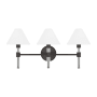 Visual Comfort Robert 3 Light 27" Wide Vanity Light Aged Iron