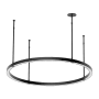 Visual Comfort Stagger 30" Wide Ring Chandelier Nightshade Black