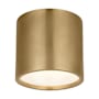 Visual Comfort Dola 6" Wide LED Flush Mount Ceiling Fixture Hand-Rubbed Antique Brass